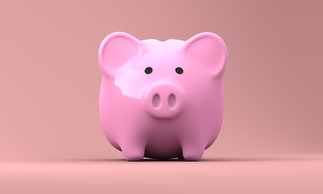 Déssin 3D d'une tirelire en forme de cochon rose