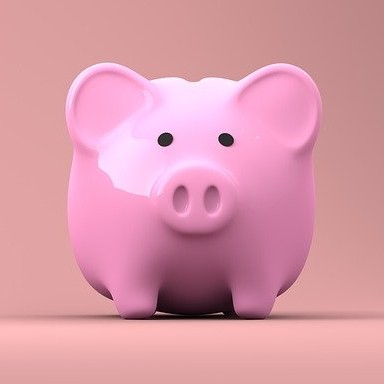 Image d'un cochon tirelire rose